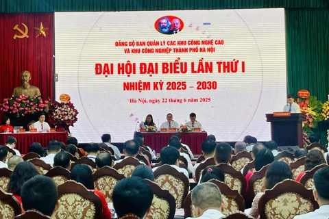 Đại hội Đảng bộ Ban Quản lý các Khu Công nghệ cao và Khu Công nghiệp Hà Nội lần thứ nhất
