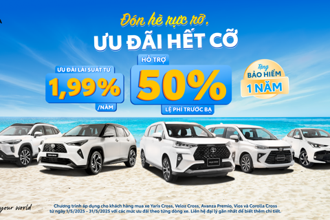Toyota tung loạt khuyến mại khủng chào hè 2025
