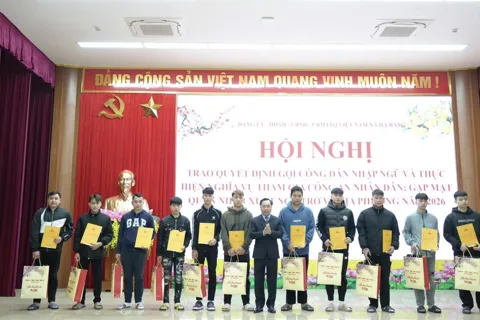 Xã Hạ Bằng: gặp mặt, động viên tân binh lên đường nhập ngũ năm 2026