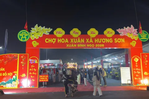 Xã Hương Sơn: Ấn tượng chợ hoa xuân Tết Bính Ngọ 2026