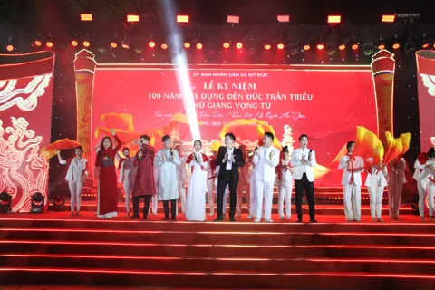 Mãn nhãn chương trình nghệ thuật ánh sáng “Tỏa sáng linh khí Trần Triều – vạn đời hộ Quốc thái dân an”