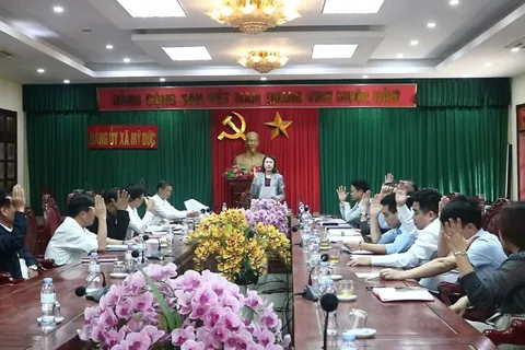 Xã Mỹ Đức: chuẩn bị chu đáo cho bầu cử Quốc hội và HĐND các cấp