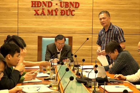 Xã Mỹ Đức bắt nhịp công việc ngay sau kỳ nghỉ Tết