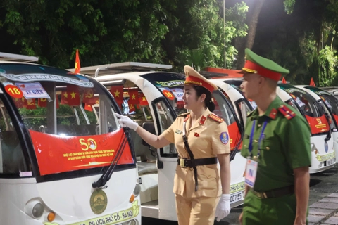 Lực lượng Cảnh sát giao thông đảm bảo tuyệt đối an toàn Đại lễ A80