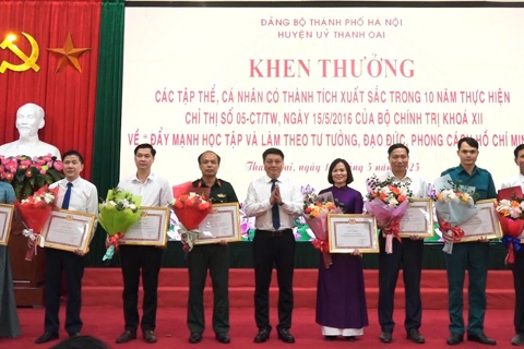 Thanh Oai: gắn trách nhiệm của người đứng đầu gương mẫu học và làm theo Bác