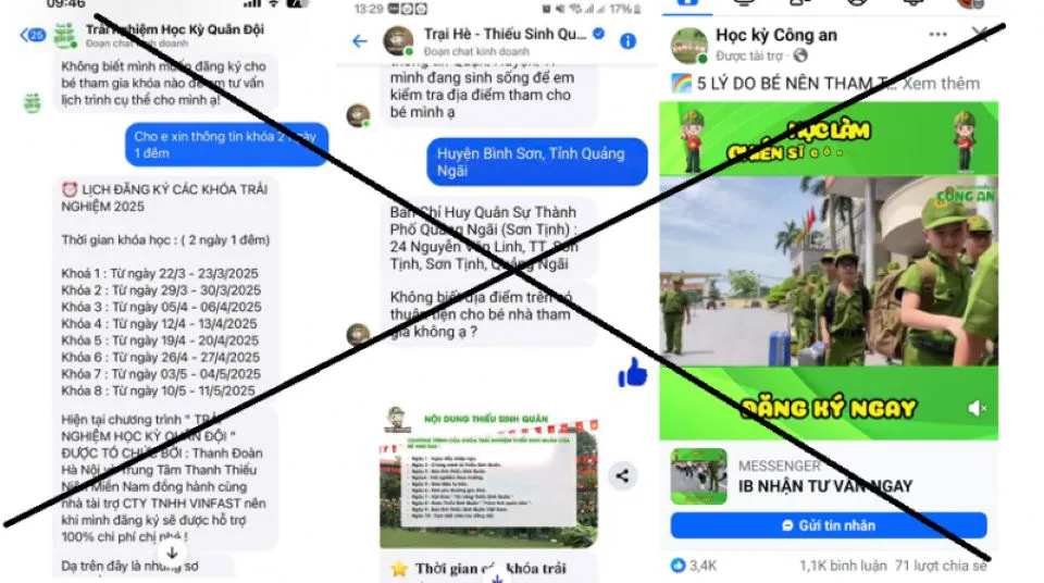 Lừa đảo online gắn mác "trại hè"