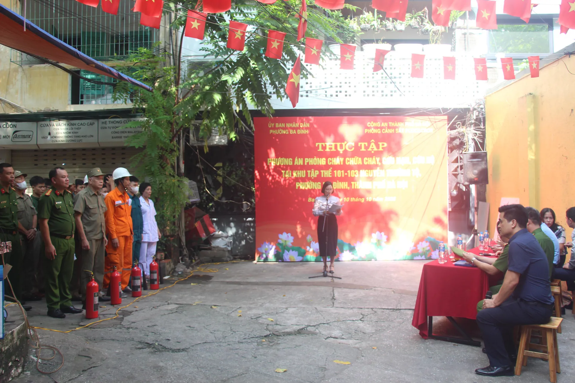 Phường Ba Đình: nâng cao kỹ năng phòng cháy, chữa cháy