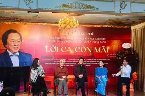 “Lời ca còn mãi”: Tri ân NSND Trung Kiên - người thầy lớn của âm nhạc Việt Nam