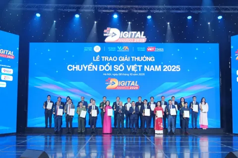 Văn phòng Thành ủy được vinh danh tại Lễ trao Giải thưởng Chuyển đổi số Việt Nam