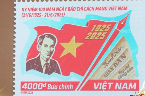 Phát hành bộ tem đặc biệt tôn vinh hành trình 100 năm Báo chí Cách mạng