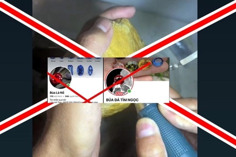 Xuất hiện hình thức livetream lừa đảo "cắt đá quý tìm ngọc"