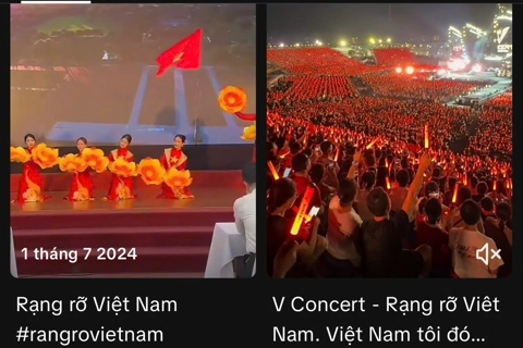 Hơn 8.400 video Rạng rỡ Việt Nam trên TikTok, hút hàng trăm triệu lượt xem