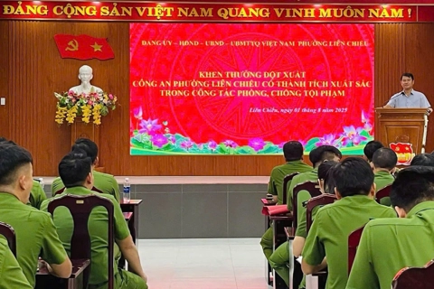 Công an phường Liên Chiểu phá án thần tốc, giữ vững an ninh trước thềm Đại hội Đảng bộ thành phố