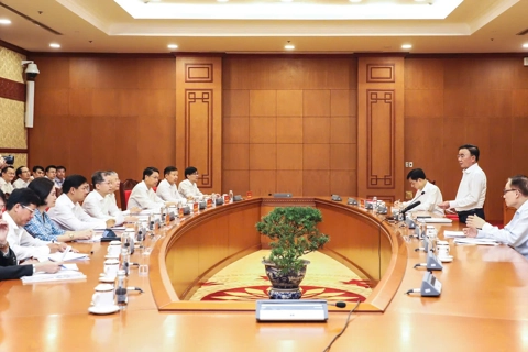 Bộ Chính trị làm việc với Ban Thường vụ Thành ủy Đà Nẵng
