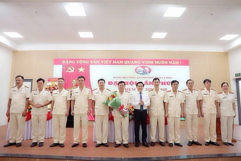 Đảng bộ Công an phường Hòa Cường tổ chức Đại hội lần thứ I, nhiệm kỳ 2025 - 2030