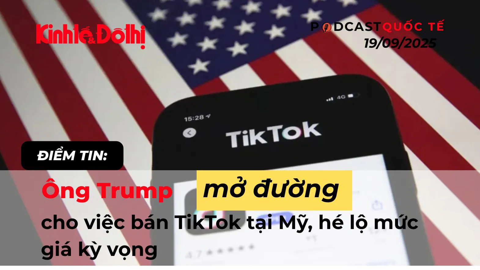 Điểm tin 26/9: Ông Trump "bật đèn xanh" cho việc bán TikTok tại Mỹ, hé lộ mức giá

