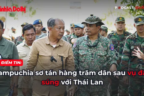 Điểm tin 14/11: Campuchia sơ tán hàng trăm dân sau vụ đấu súng với Thái Lan