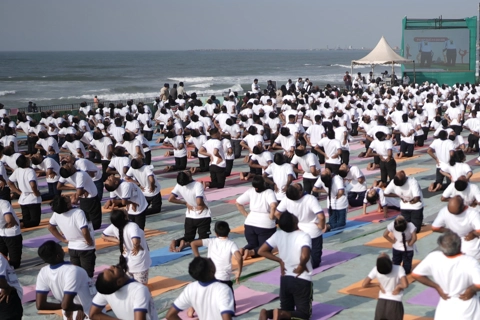 Ấn Độ xác lập 2 kỷ lục Guinness trong Ngày Quốc tế Yoga 2025