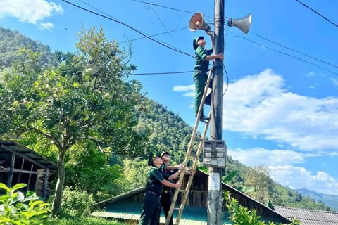 Hệ thống loa truyền thanh biên phòng – cầu nối thông tin ở Lai Châu