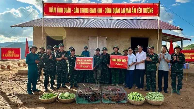 Kiểm tra tiến độ làm nhà cho các hộ bị thiệt hại do thiên tai tại tỉnh Điện Biên