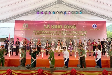 Lai Châu: khởi công dự án xây dựng hai trường nội trú liên cấp 