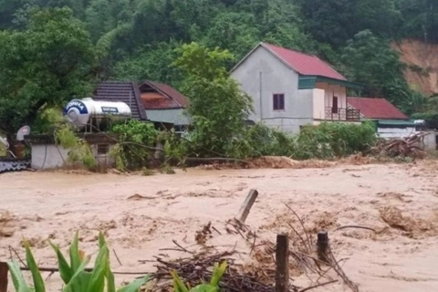 Tuyên Quang và Lai Châu đề phòng lũ quét, sạt lở đất do cơn bão số 2