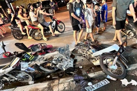 Vụ xe ô tô tông hàng loạt xe máy ở Bắc Ninh: tạm đình chỉ công tác cán bộ Công an
