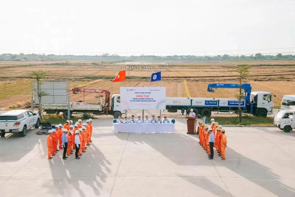 Diễn tập phòng chống thiên tai và cứu nạn năm 2025 tại Huế