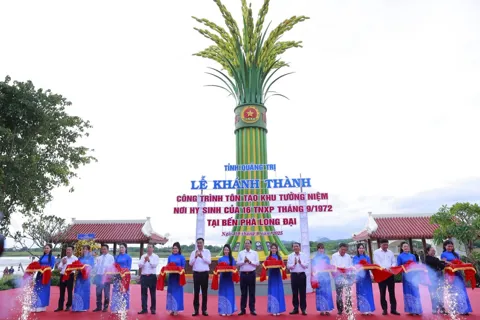 Quảng Trị: khánh thành công trình Khu tưởng niệm 16 thanh niên xung phong