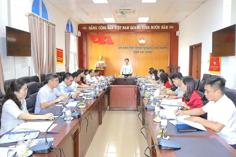 Lai Châu: duyệt văn kiện Đại hội Đảng bộ các xã Tân Uyên, Mường Khoa