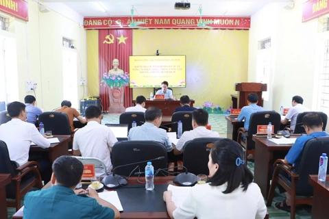 Lai Châu: Đoàn công tác UBND tỉnh kiểm tra tại xã Mường Kim
