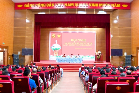 Đoàn đại biểu Quốc hội tỉnh tiếp xúc cử tri xã Phong Thổ (Lai Châu)