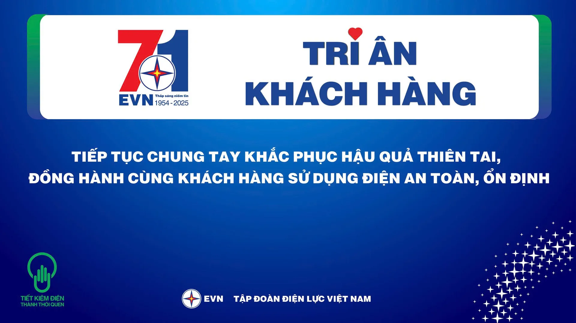 EVN tiếp tục chung tay khắc phục hậu quả thiên tai