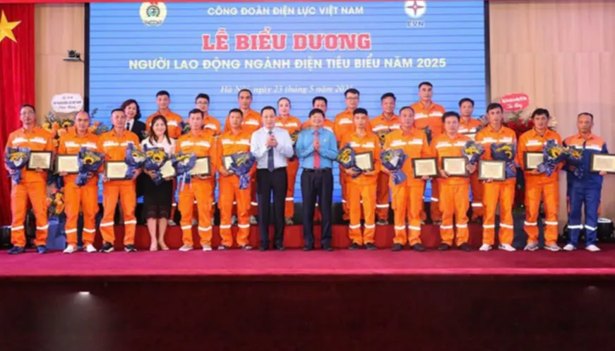 Công đoàn EVN vinh danh 117 "Lao động giỏi, lao động sáng tạo" ngành điện