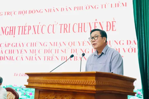 Phường Từ Liêm: tăng tốc cấp Giấy chứng nhận quyền sử dụng đất cho người dân
