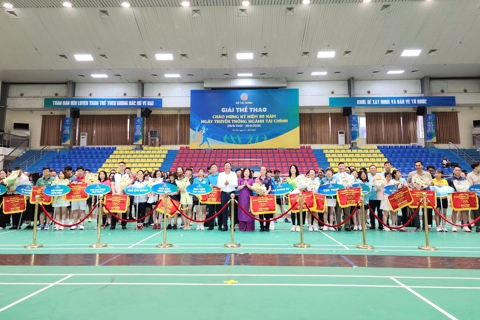 Rộn ràng ngày hội thể thao chào mừng 80 năm thành lập ngành Tài chính