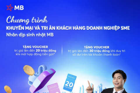 Tri ân khách hàng doanh nghiệp SME nhận dịp sinh nhật MB