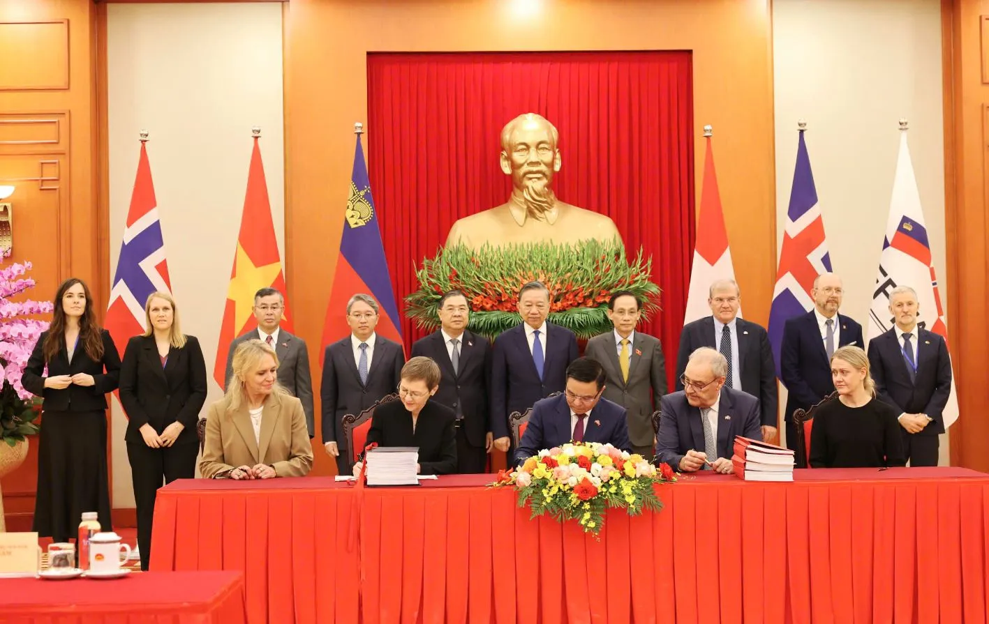 Chính thức ký kết Hiệp định Thương mại tự do Việt Nam - EFTA