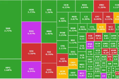 Thị trường chứng khoán hồi phục nhẹ, cổ phiếu HAG tăng trần