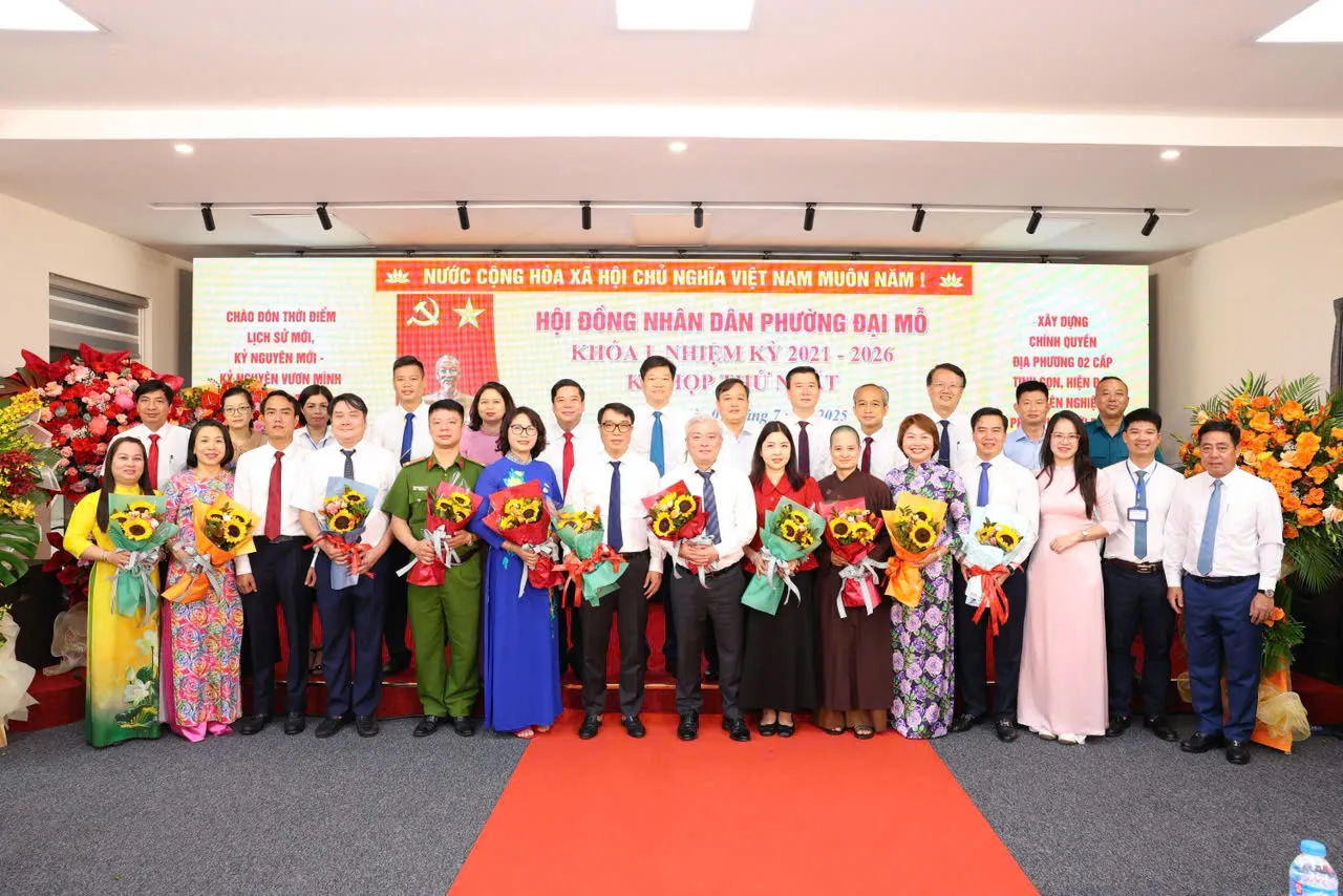 Kỳ họp thứ nhất HĐND lâm thời phường Đại Mỗ: Kiện toàn nhân sự, phát huy vai trò giám sát