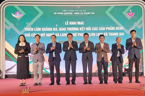Khai mạc Triển lãm quảng bá, giao thương kết nối sản phẩm OCOP phục vụ du lịch xã Thanh Oai