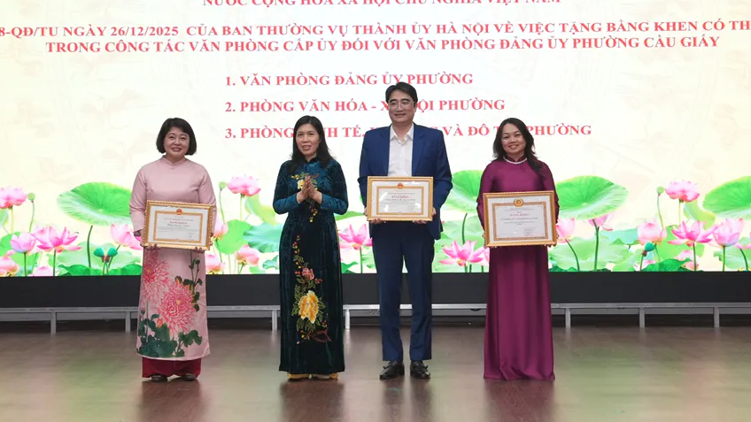 Cầu Giấy quyết tâm thực hiện thắng lợi các mục tiêu trọng điểm năm 2026