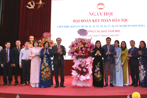 Phường Cầu Giấy: tổ chức Ngày hội Đại đoàn kết toàn dân tộc năm 2025
