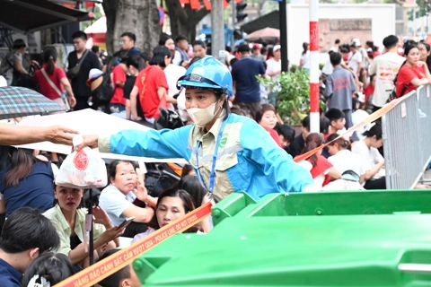 Tăng cường đảm bảo vệ sinh môi trường buổi tổng hợp luyện diễu binh, diễu hành
