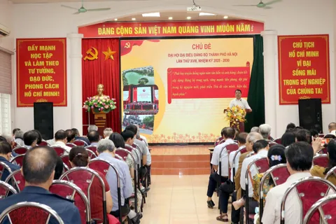 Phường Nghĩa Đô: báo cáo nhanh kết quả Đại hội Đảng bộ TP Hà Nội lần thứ XVIII