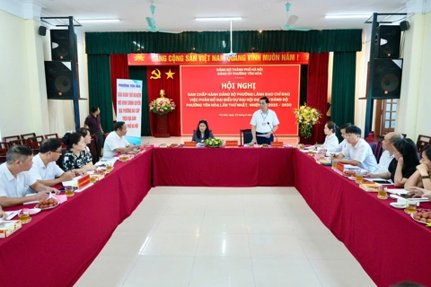 Yên Hoà vận hành cơ chế họp Ban Chấp hành Đảng bộ phường