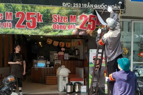 Phường Cầu Giấy: tăng cường xử lý vi phạm trật tự đô thị
