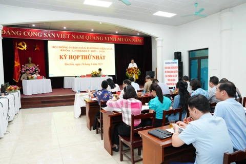 Yên Hoà: vận hành thử nghiệm hoạt động của HĐND phường