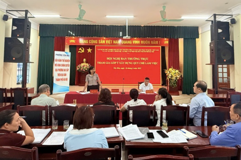 Yên Hoà vận hành hoạt động thử nghiệm bộ máy Mặt trận tổ quốc