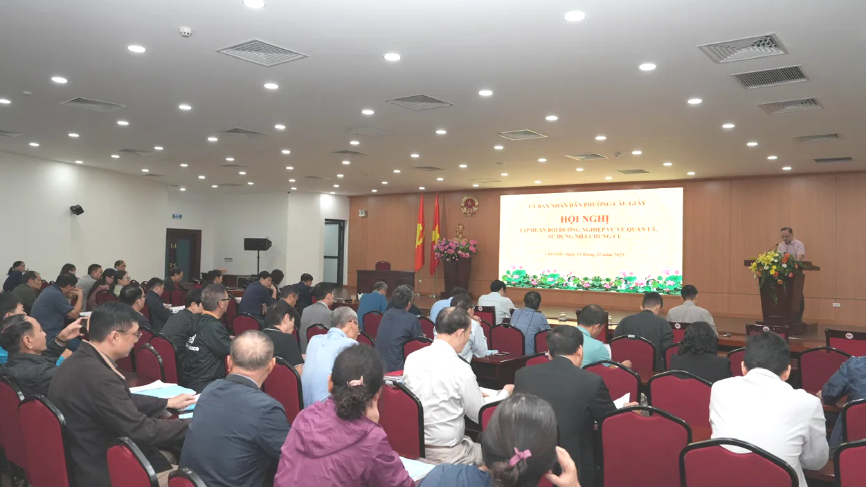 Phường Cầu Giấy: tập huấn nghiệp vụ quản lý, sử dụng nhà chung cư